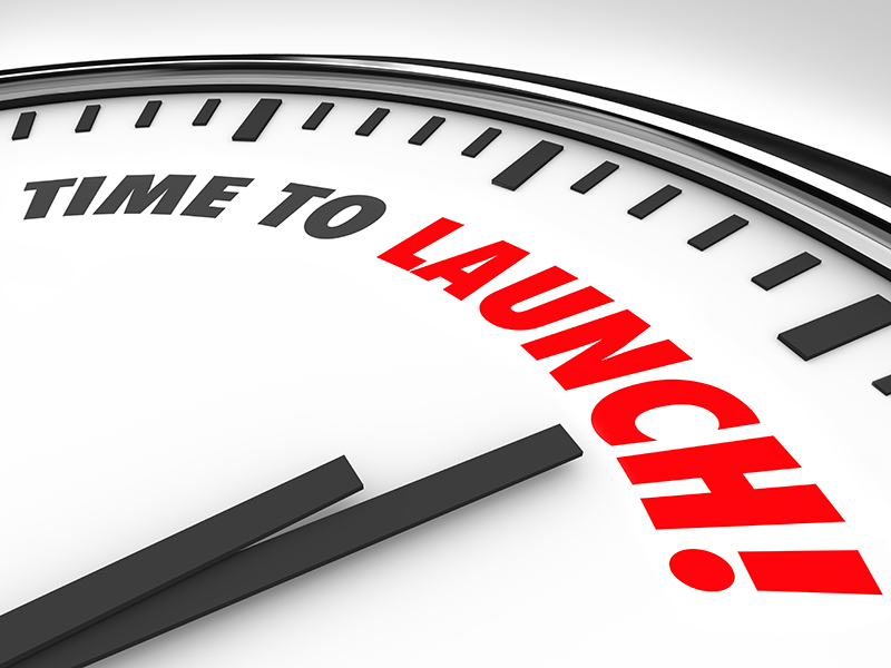 Time to Launch Clock Deadline Countdown New Business Product Com