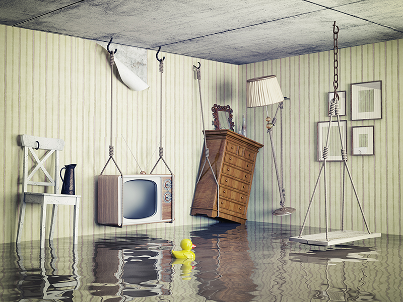 Flooded apartment