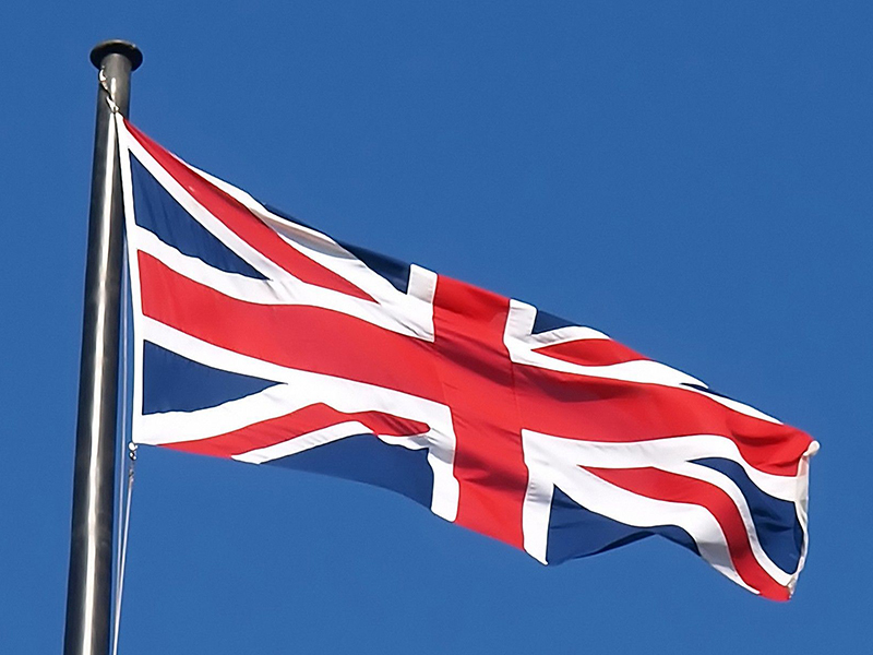 union jack national flag of the united kingdom (uk)