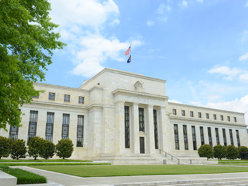 Federal Reserve Building is the headquarter of the Federal Reserve System and 12 Federal Reserve Banks, Washington DC, USA