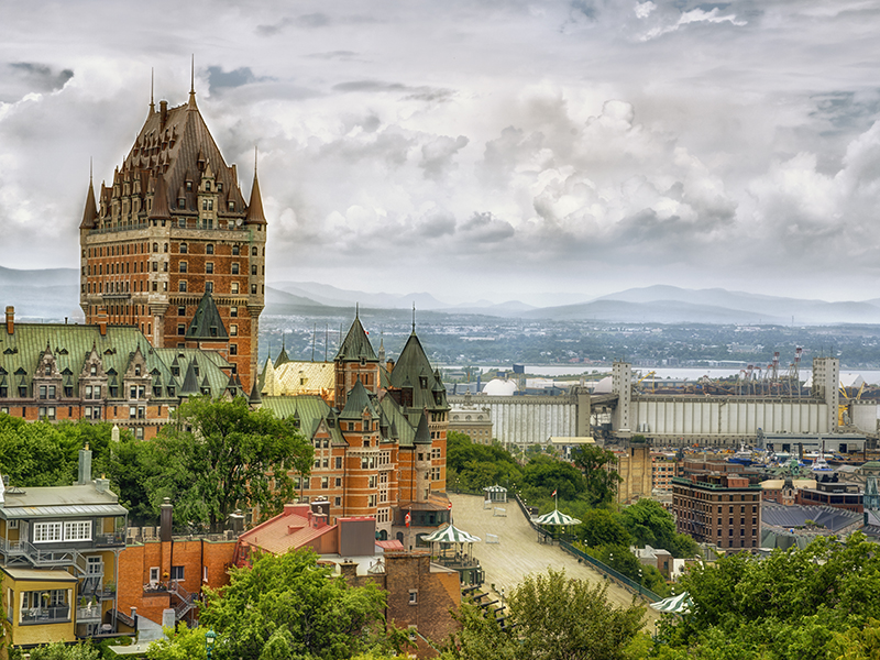 Chateau Frontenac in Quebec city, Canada