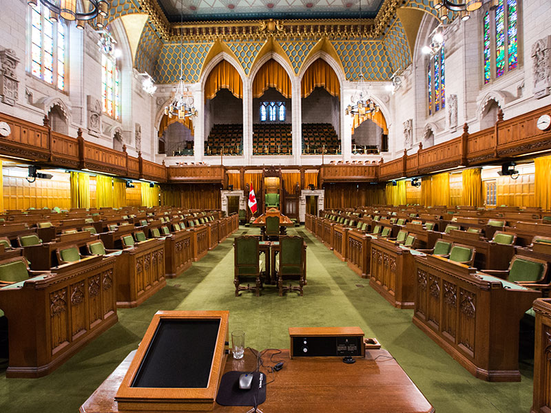 Canadian parliament in Ottawa