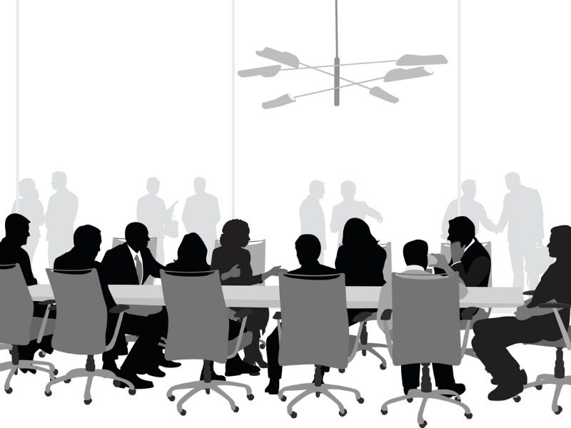 Important Business Meeting stock illustration