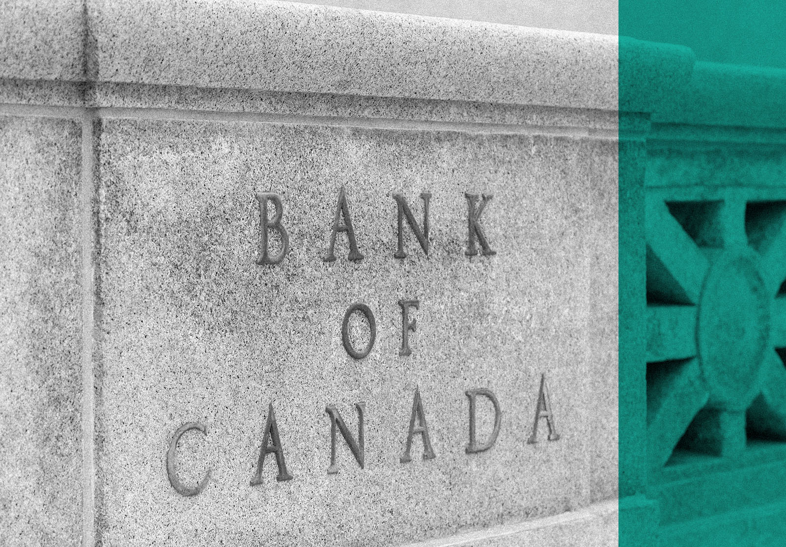 Bank of Canada building sign in downtown