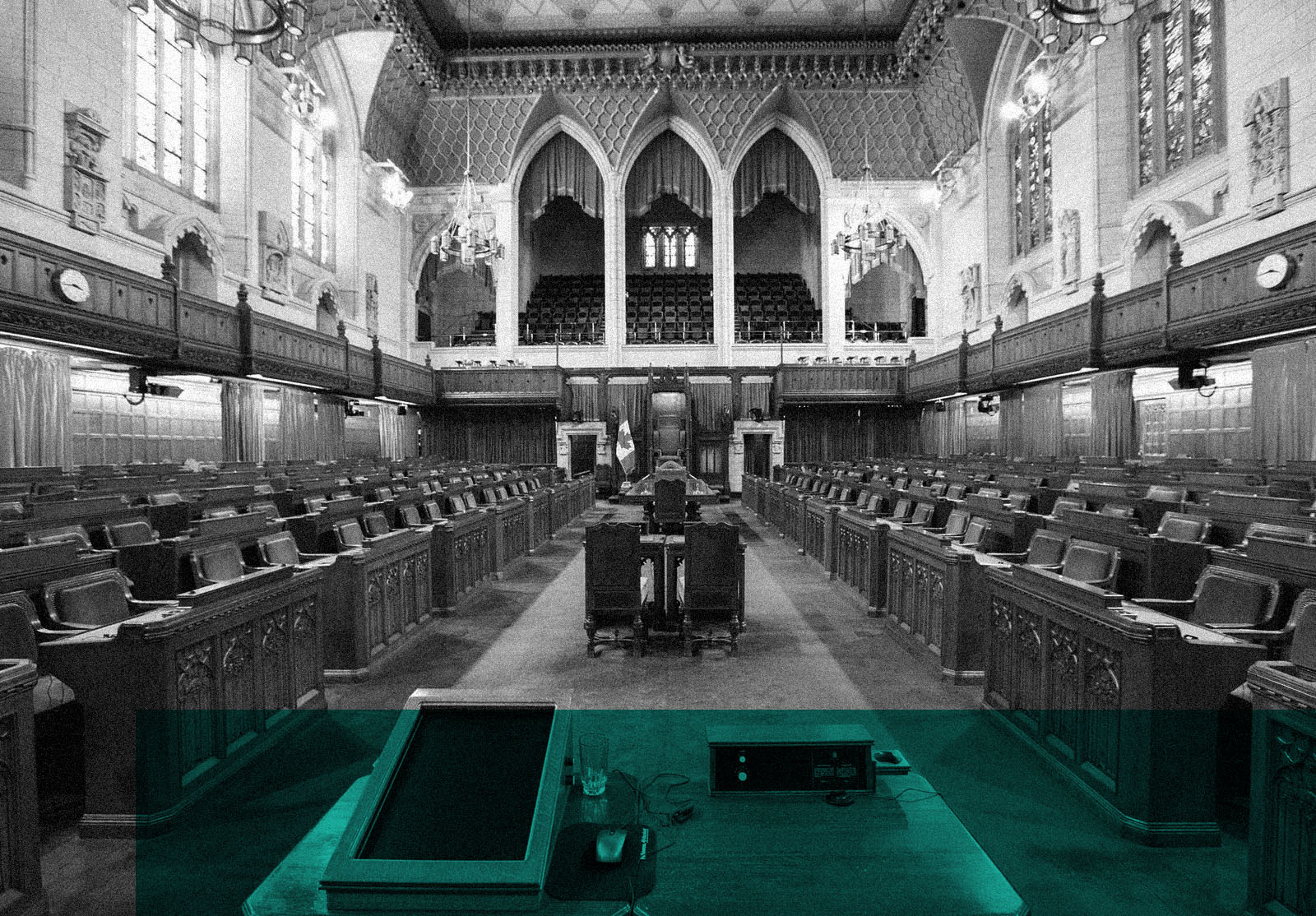 The House of Commons in the Canadian Parliament Building